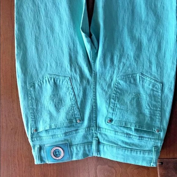Laurel Escada Jeans Italian size 40 Light Green 4 - Picture 6 of 8